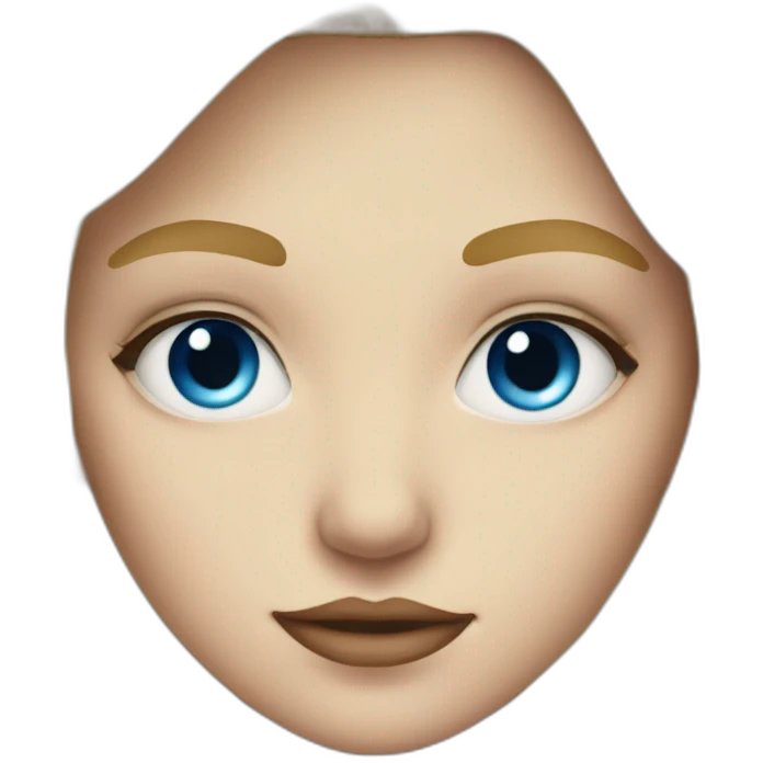 blonde girl with blue eyes and piercing on one eyerbrow emoji