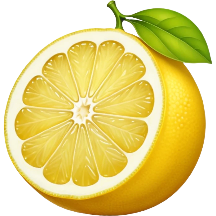 yellow half lemon emoji