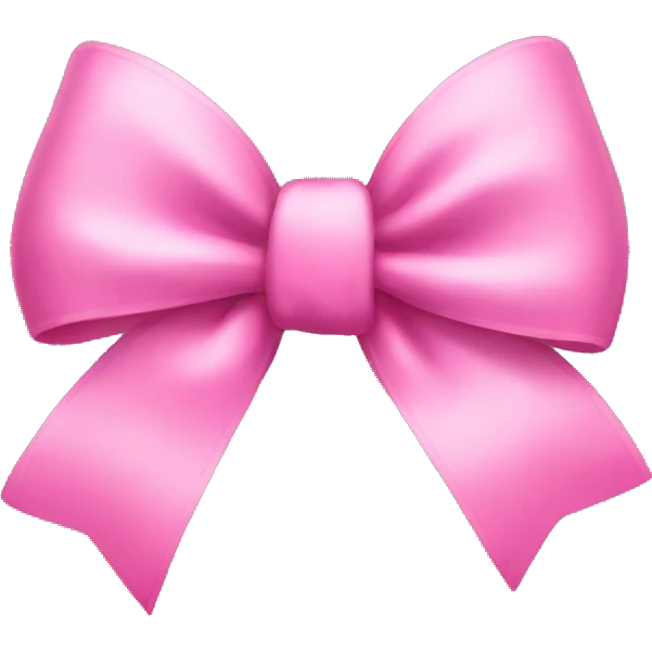 pink bow emoji