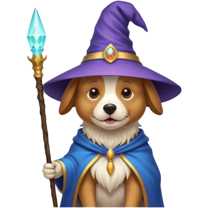 Dog wizard emoji