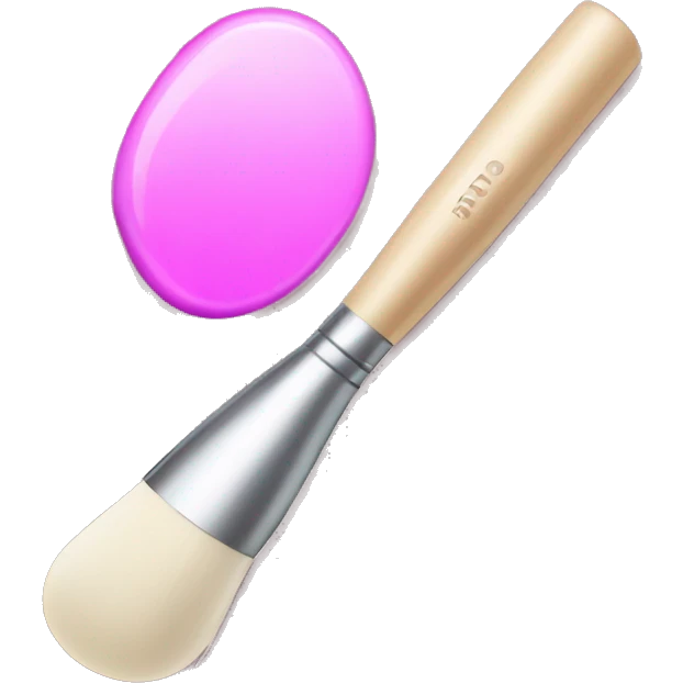 makeup brush & makeup emoji