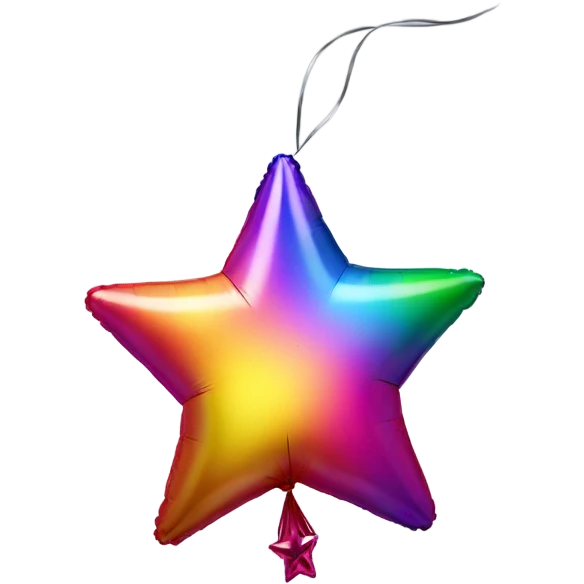 Star as a balloon emoji