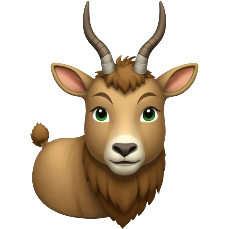 Eland voor slede in dennenbos  emoji