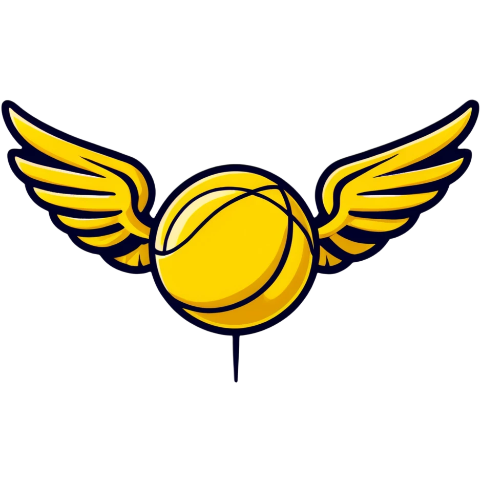 Golden snitch with wings emoji