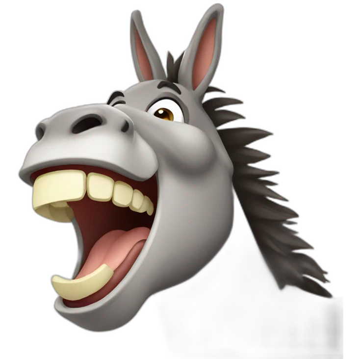 big donkey laughing emoji