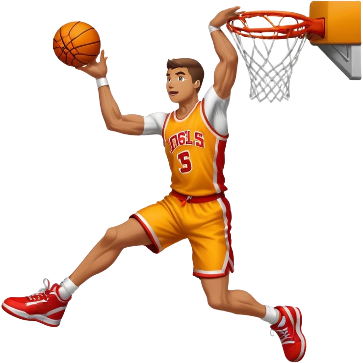 Basketball dunk emoji
