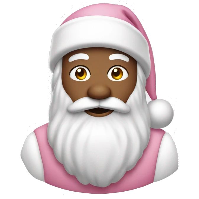 Light pink Santa clause emoji