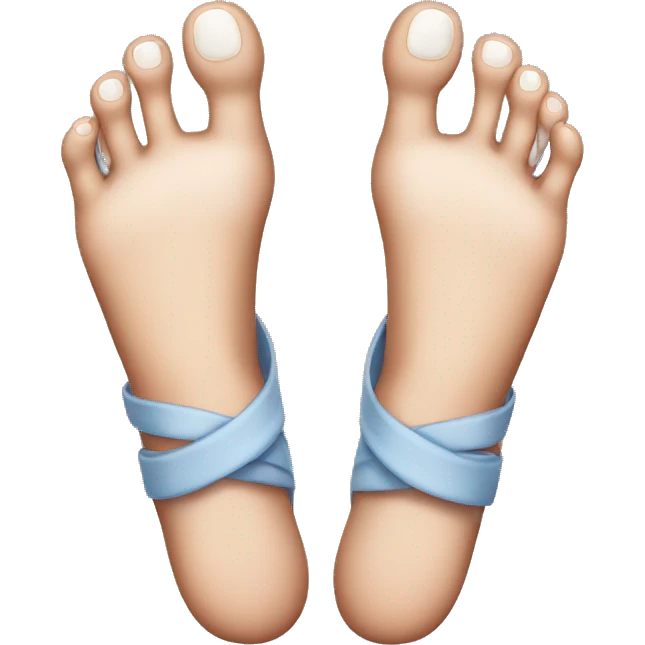 Crossed toes emoji