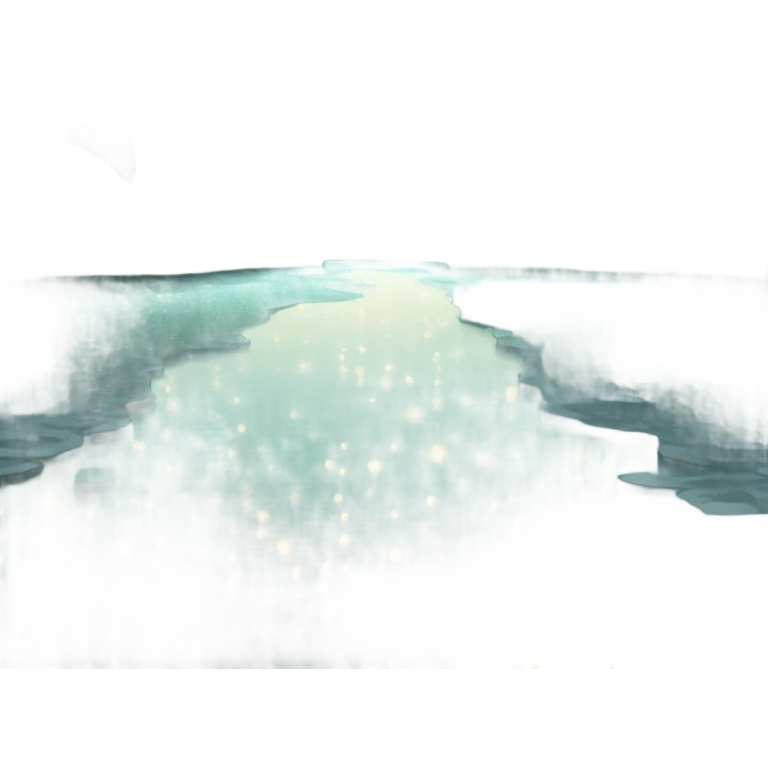 Sparkly river emoji