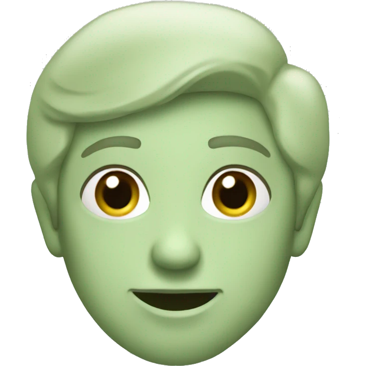sage green heart  emoji