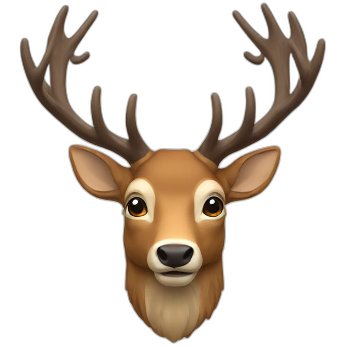 stag head emoji