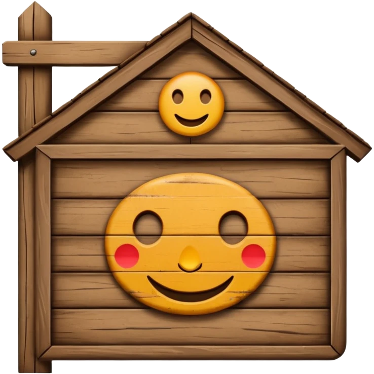 simple and friendly real estate sign emoji emoji