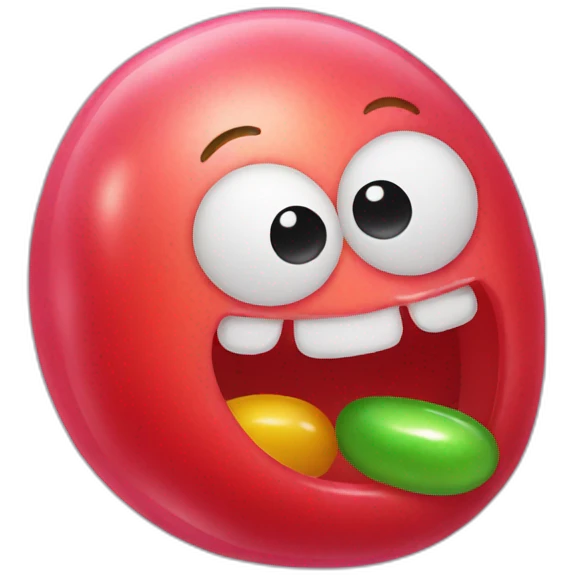 Jelly bean bonk emoji
