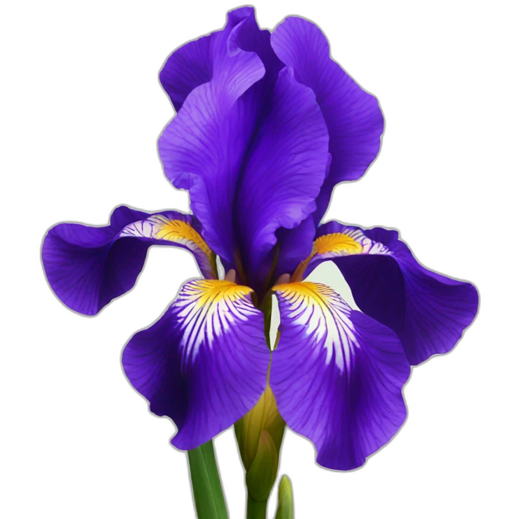 Iris flower emoji