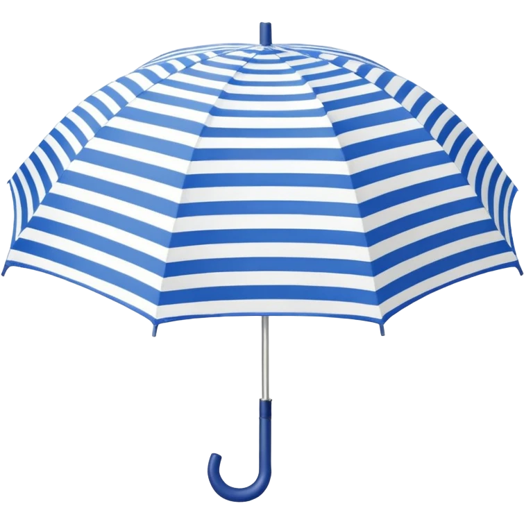 umbrella summer blue and withe emoji