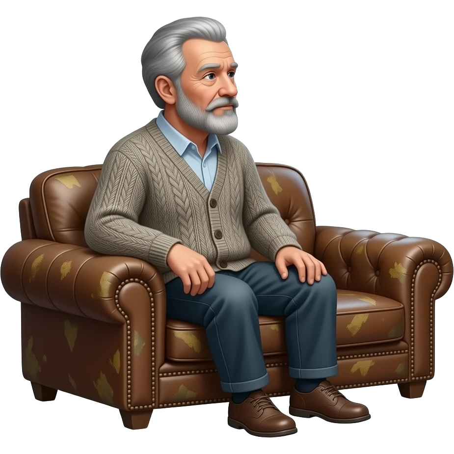 old man on sofa emoji