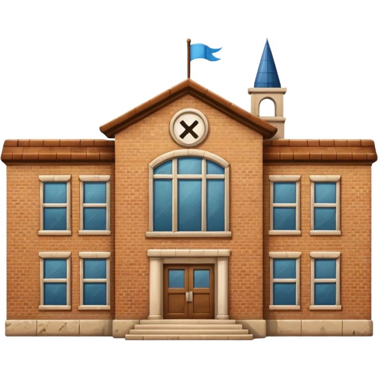 School building emoji