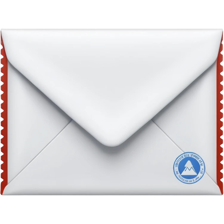 envelop with stamp emoji