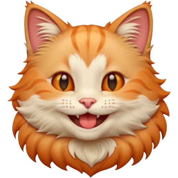 Laughing kitty heart emoji