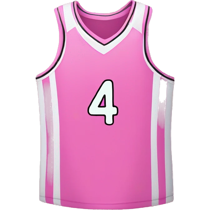pink basketball jersey with pink bow on the side and number 14 on it with the name lover on it emoji
