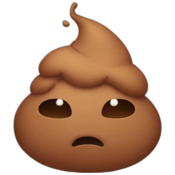 sad poop emoji