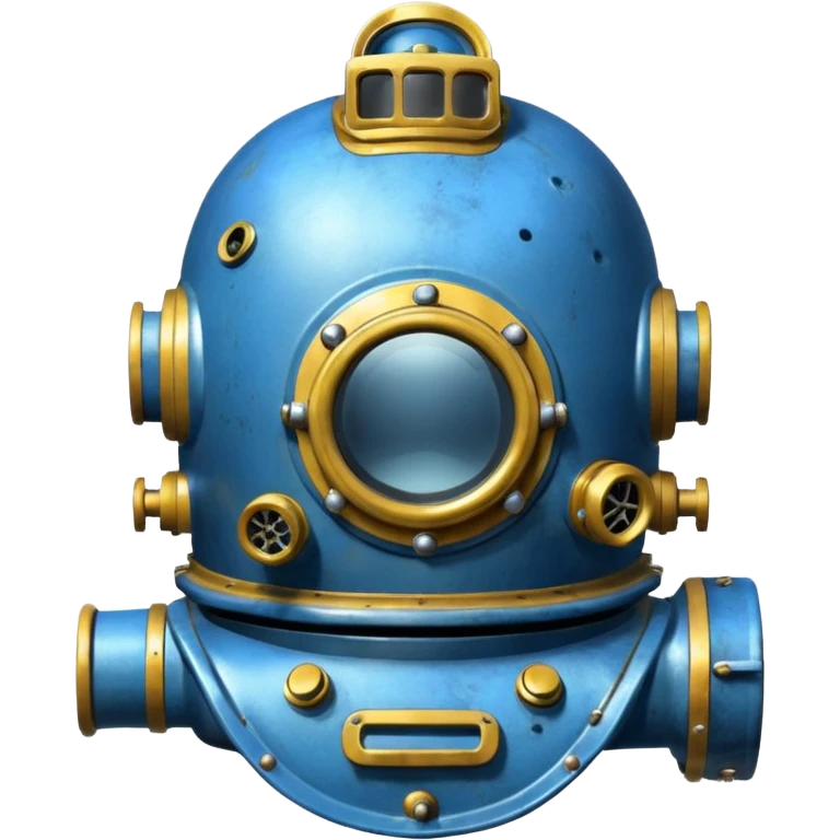 blue diving helmet emoji
