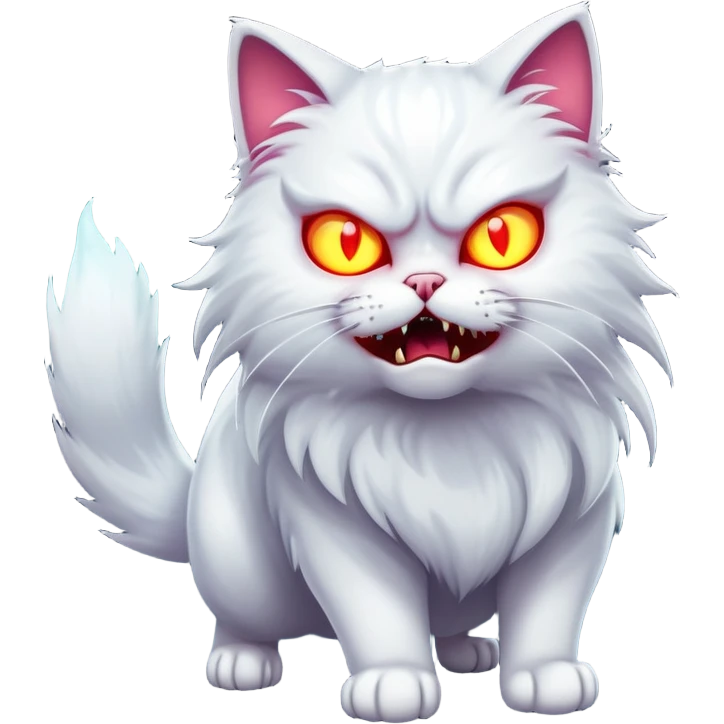 terrifying insane cat emoji