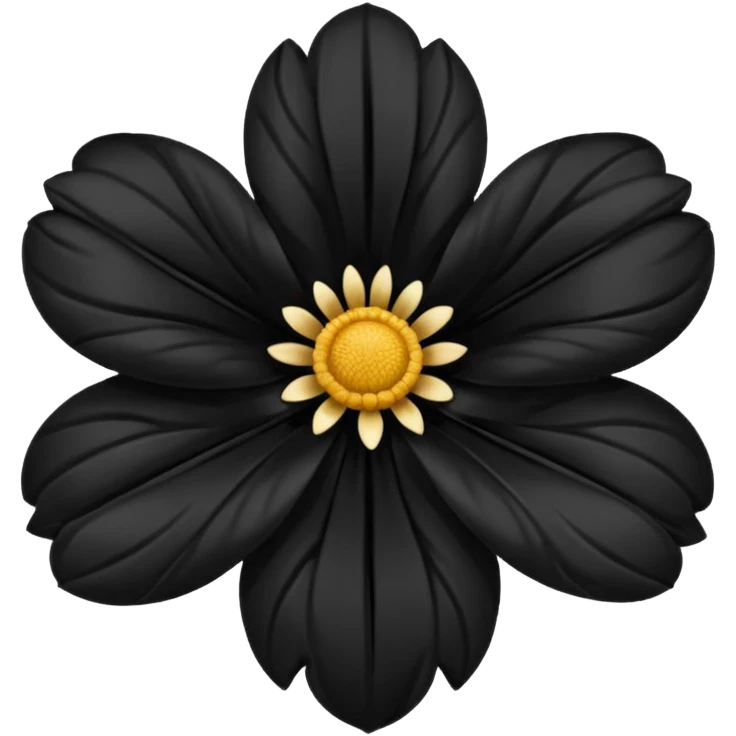 Flower black emoji