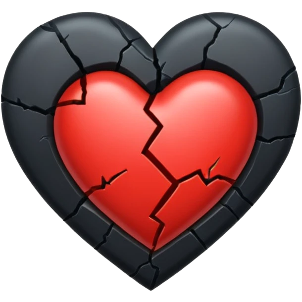 broken heart 🖤 emoji
