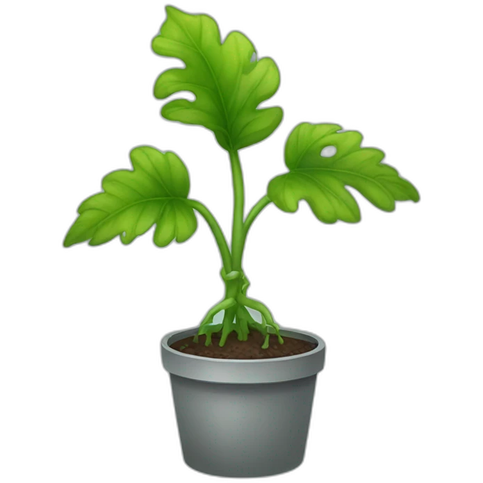 unwatered plant emoji