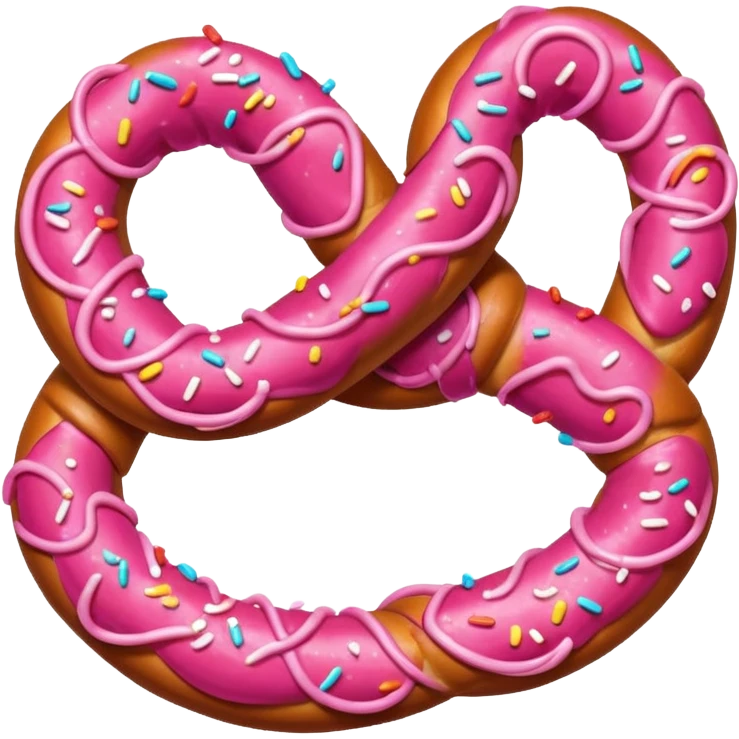 pink pretzel emoji
