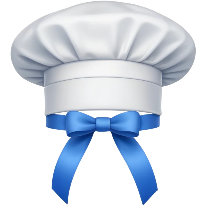 chef's hat with a blue ribbon emoji