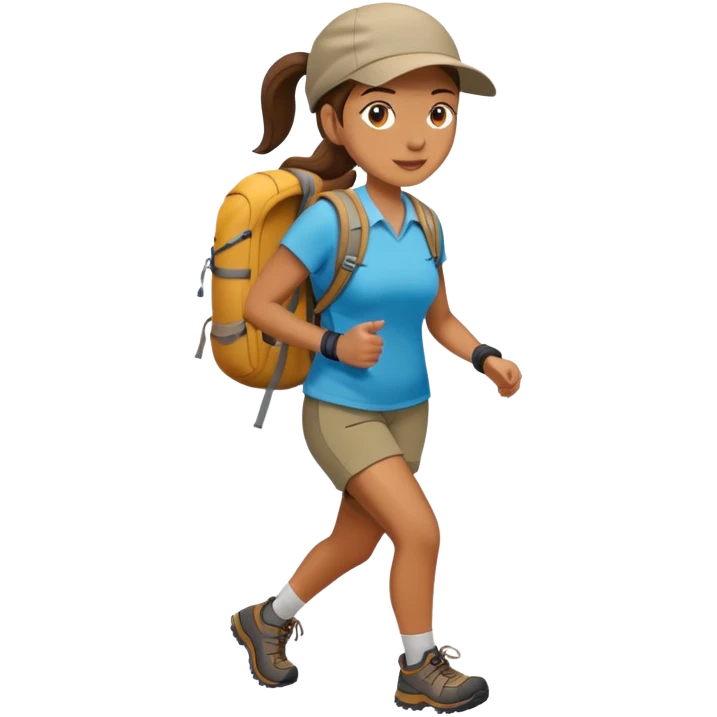 womanHiking emoji