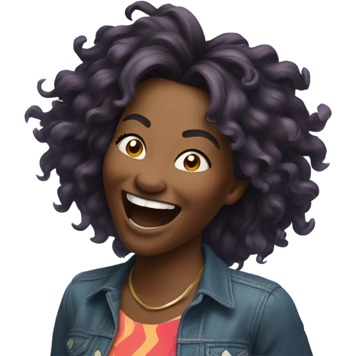 40-year-old woman partying dizzyingly  emoji