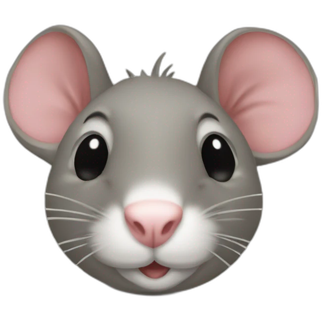 un rat qui tien un panneau où est écris abonné vous emoji