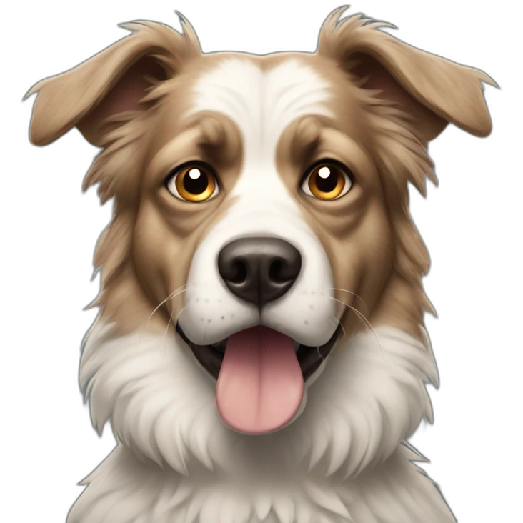 Grumpy Aussie dog emoji