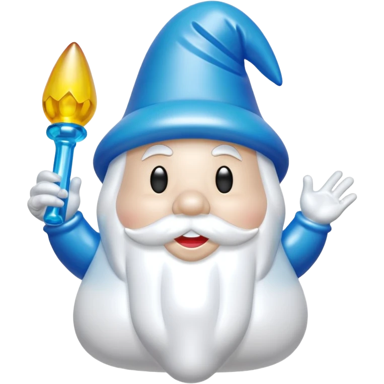   jeff koons style inflatable gnome ghost emoji