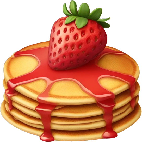 strawberry pancake emoji