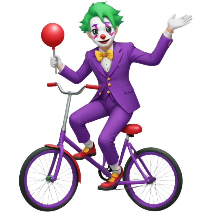 Unicyclist Joker  emoji