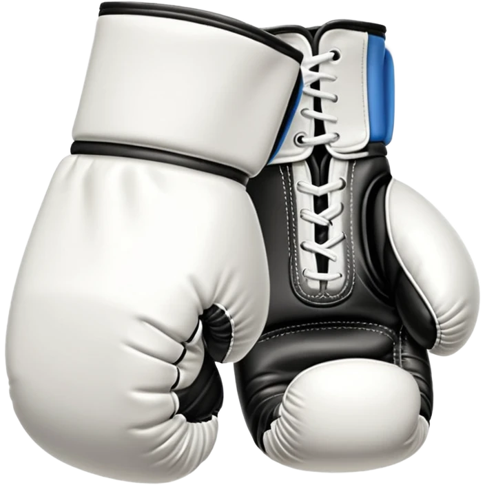 Plain White boxing gloves emoji  emoji