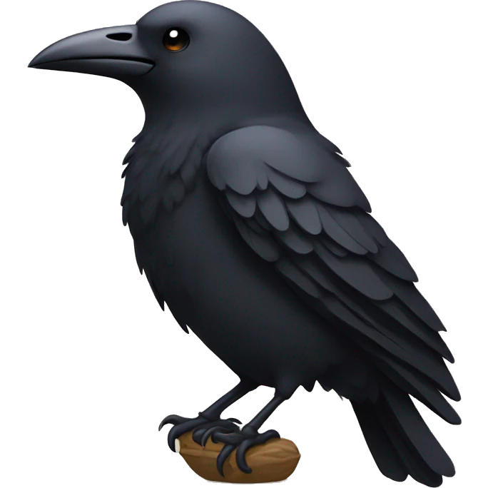 pensive emoji wiht a crow emoji