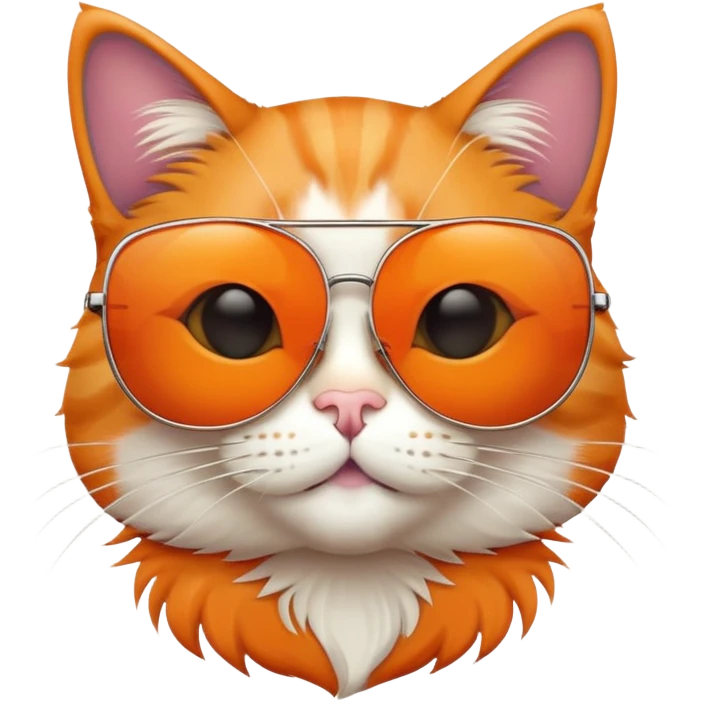 Cat wearing sunglasses emoji