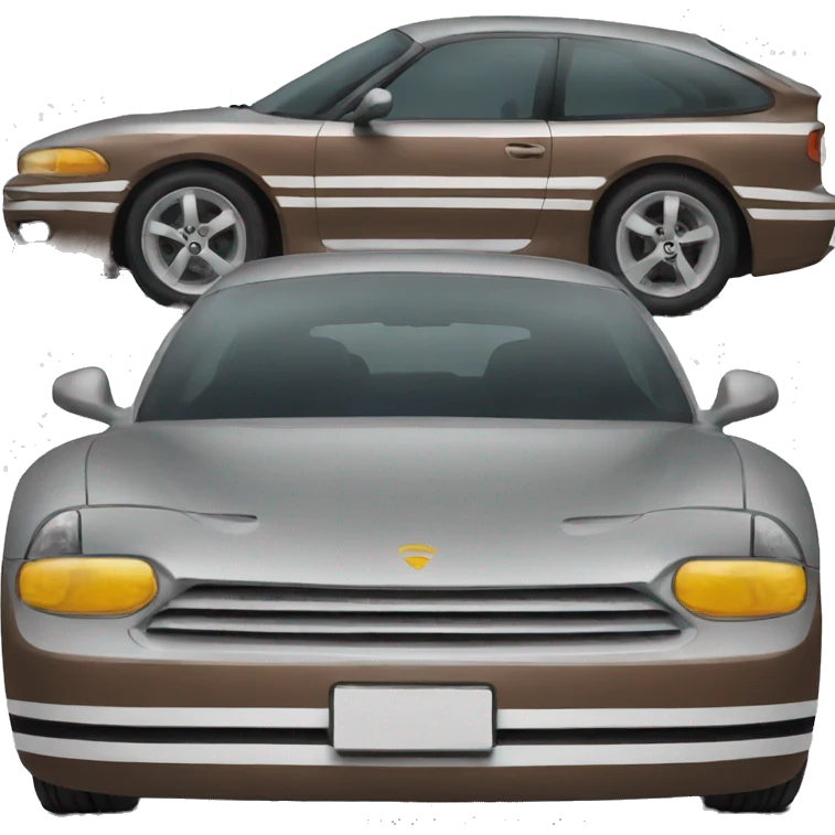 Car with stripes emoji