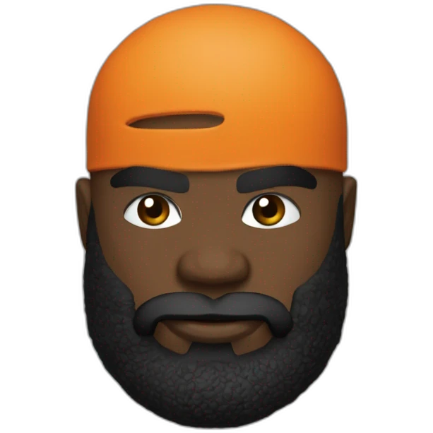kaaris déguisé en citrouille emoji