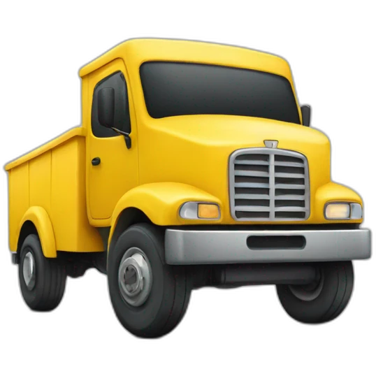 yellow delivery truck emoji