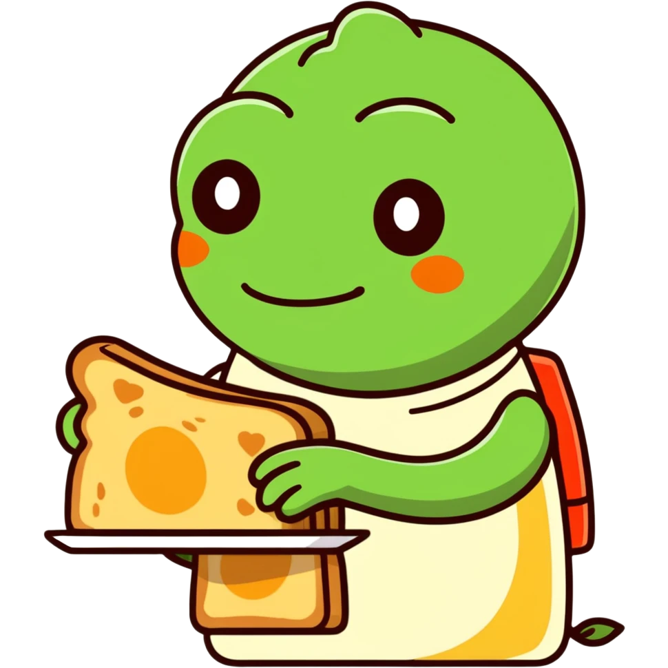Pepe making toast emoji