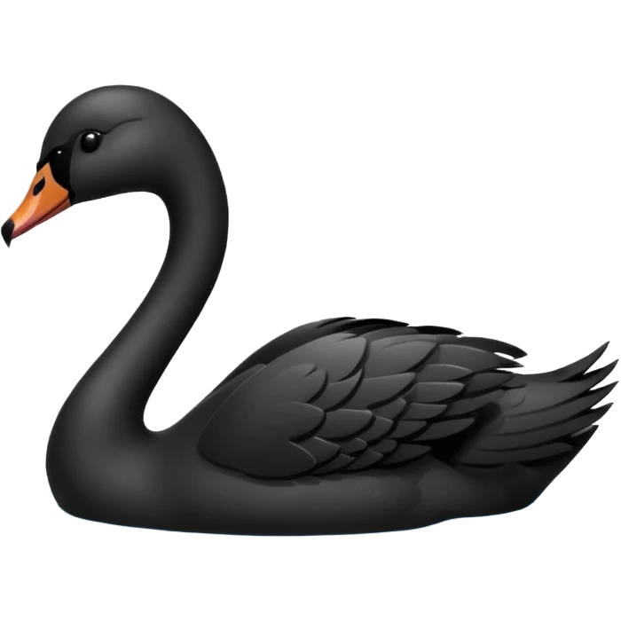 Чёрный лебедь emoji