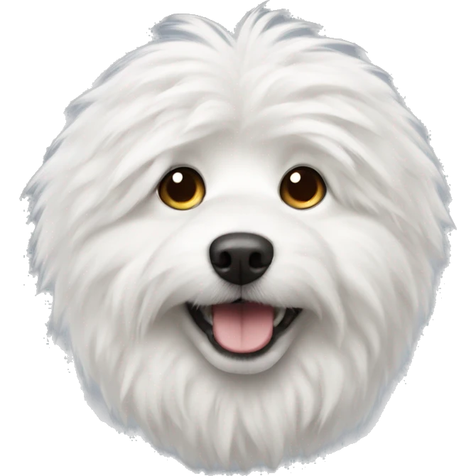  white fluffy dog emoji
