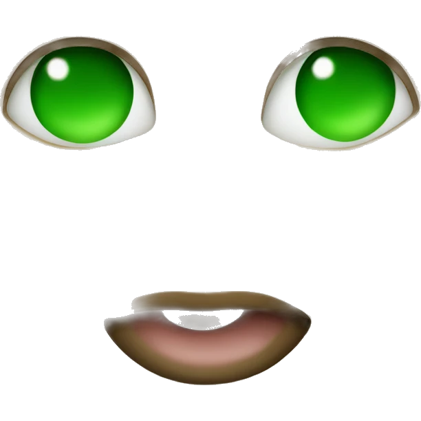 Kissy face emoji with green heart emoji