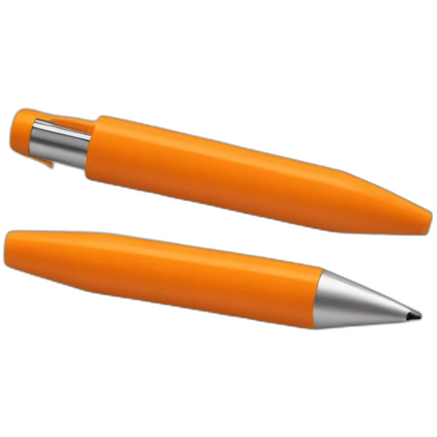 orange pen emoji